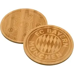 FC BAYERN Brotzeitbrettchen rund 2ST Rekordmeister 30978
