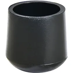 WAGNER Kappen für Stahlrohr rund 4tlg. - Ø 12/16 x 16 mm, Abrieb 4 mm, Kunststoff schwarz - 15061299