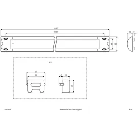 EVN L11973502S 1 LED-Deckenleuchte 120 cm Silber