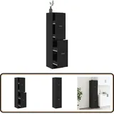 Vidaxl - Apothekerschrank Schwarz 40x41x174,5 cm Holzwerkstoff