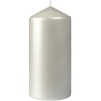 Duni Stumpenkerze matt 150 x Ø 70 mm 50 Std. Silber, 12 Stk/Krt (2 x 6 Stk)