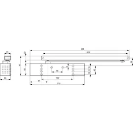 Dormakaba TS 93 B Basic Türschließer Silber