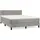 vidaXL Boxspringbett 140 x 200 cm Hellgrau