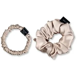 DOUX Set Scrunchies S und M aus Seide 2 St