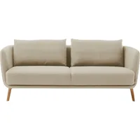 Schöner Wohnen 3-Sitzer SCHÖNER WOHNEN-KOLLEKTION "Pearl - 5 Jahre Hersteller-Garantie, auch in Bouclé" Sofas Gr. B/H/T: 210cm x 71cm x 91cm, Boucle, beige (sand) Maße (BHT): 2107191 cm, Füße Massivholz