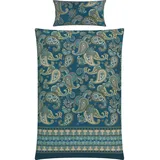 Erwin Müller Mako-Satin Bettwäsche in blau | Gr.: 240x220 cm (80x80 cm)