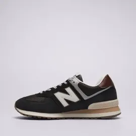 New Balance 574 Herren Black/Brown/Dark Silver Metallic 43