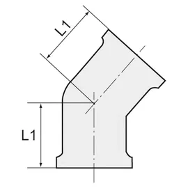 Riegler Winkelstück 90°, innen/innen, Rp 1/2, Edelstahl 1.4408
