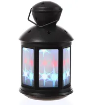 MARELIDA LED Laterne 22cm 3W mehrfarbig  schwarz