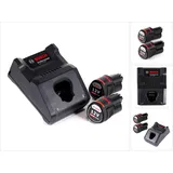 Bosch Schnell Ladegerät für 12 V Akkus + 2x 3,0 Ah Akku