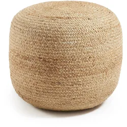 DAHEIM Pouf Dip Stoff Beige