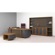 aea Designer Büro Garnitur Arbeitszimmer Möbel Luxus Set Schreibtisch 4tlg