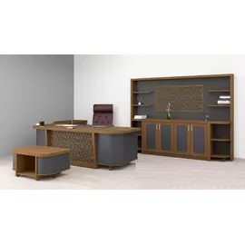 aea Designer Büro Garnitur Arbeitszimmer Möbel Luxus Set Schreibtisch 4tlg
