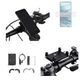 K-S-Trade Smartphone-Halterung für Xiaomi Redmi Note 14 5G China, (Handyhalterung das Fahrrad Halter Lenkstange Fahrradhalterung) schwarz