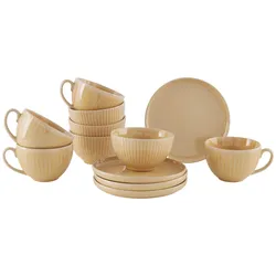 Frühstücksservice Louisa Beige, 12-teilig
