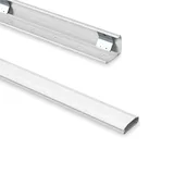PureMounts PureMounts® Kabelkanal aus Aluminium mit 1x 40cm 3M Klebeband als Zubehör, 0,50m, weiß