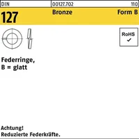 Hörger & Geßler Federring DIN 127 B 4 CuSn Bronze 1000 Stück
