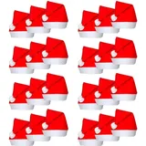 vidaXL Weichnachtsmannmützen 24 Stk.