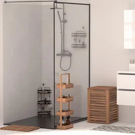 5five simply smart Holzkorb in braun - Wäschekorb "blackacia" 65l aus akazienholz