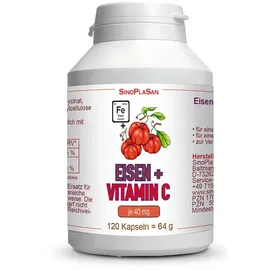 sinoplasan gmbh Eisen + Vitamin C Kapseln 120 St.