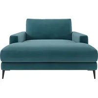 INOSIGN Chaiselongue Downtown Loungemöbel zum Relaxen, B/T/H: 132/170/84 cm, auch in Bouclé, Cord und Easy care - leicht mir Wasser zu reinigen grün