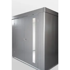 Biohort Gerätehaus Neo 3,48 x 1,80 m Quarzgrau-Metallic