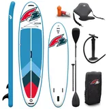 F2 Marken Stand Up Paddle Board Ocean Rot SUP 10'5 320cm + Kajak Zubehör Paket