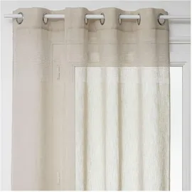 Atmosphera Créateur d'intérieur Vorhang, in beige - 140x240 cm, - Leinen weiß