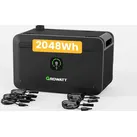 Balkonkraftwerk Speicher 2048Wh Growatt NOAH 2000 mit 1800W PV-Eingangsleistung IP66 für Balkonkraftwerk