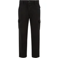URBAN CLASSICS Straight Leg Cargohose Black 146-152 cm