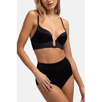 DORINA Bügel-BH "Sublime Sculpt", Damen, Gr. 90, Cup C, schwarz, Obermaterial: 73% Polyamid, 16% Elasthan, 11% Polyester, unifarben, BHs Bügel-BH, mit vorgeformten Cups, extra tiefer Ausschnitt