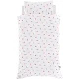 Träumeland Babybettwäsche Jersey Cats & Dogs, Jersey, 2 teilig, mit niedlichem Allover-Print bunt|weiß