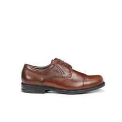 Fluchos für Herren. 8468_NATU_LIBA Simon Lederschuhe 8468 braun (42), Schnürsenkel, Lässig