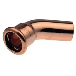 Buderus Logafix Kupfer Bogen 45 Grad Innen/Außen 42mm mit M-Kontur 7738326414