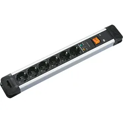 BACHMANN CONNECTUS Steckdosenleiste, 6x Schutzkontakt, Überspannungsschutz, Schalter, 2 m