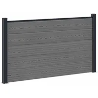 vidaXL Zaunlatte 1 x 1 x 1 m Grau/Aluminium