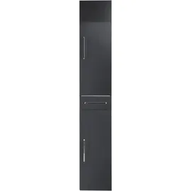 OPTIFIT Ava Hochschrank 30 x 179 x 35 cm Grau Metall/MDF