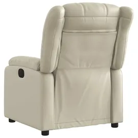 vidaXL Relaxsessel mit Liegefunktion Kunstleder 50 x 98 x 50 cm Creme