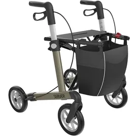 Rehasense Leichtgewicht Rollator Server M champagner