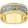 Thomas Sabo Ring blau mit kosmischen Symbolen vergoldet, 56/17,8