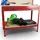 BITUXX Werktisch Metall 115 x 55 x 140 cm Rot