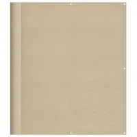vidaXL Balkon-Sichtschutz Beige 120x700 cm 100 % Polyester-Oxford