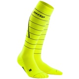 Cep Damen Reflective Compression Socks Tall gelb
