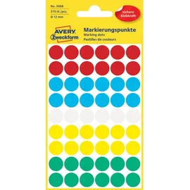 Avery Zweckform Markierungspunkte 18mm rot Ø 18,0 mm, 96 St.