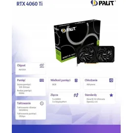 Palit GeForce RTX 4060 Infinity 2 8GB GDDR6 Grafikkarte 3x DP 1x HDMI