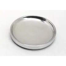 Kerzenteller Kerzenteller, Dekoteller Alu Silber poliert Ø 10 cm ideal für Kerzen, Taufkerzen, Hochzeitskerzen
