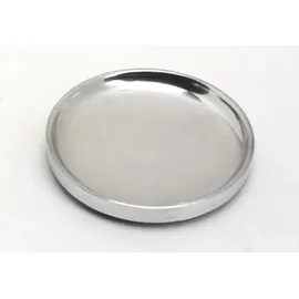 Kerzenteller Kerzenteller, Dekoteller Alu Silber poliert Ø 10 cm ideal für Kerzen, Taufkerzen, Hochzeitskerzen