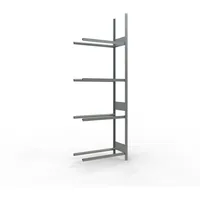 Schulte Lagertechnik Reifenregal Stahlblech 275 x 90 x 40 cm silber