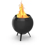 höfats MOON 45 Feuerschale mit niedrigem Fuß All Black