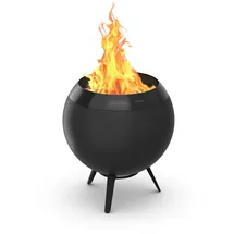 höfats MOON 45 Feuerschale mit niedrigem Fuß All Black